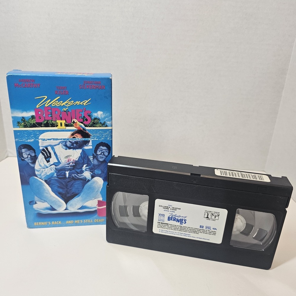 Weekend at Bernie's II VHS 1993 Comedy Classic TriStar Home Video Vintage Tape